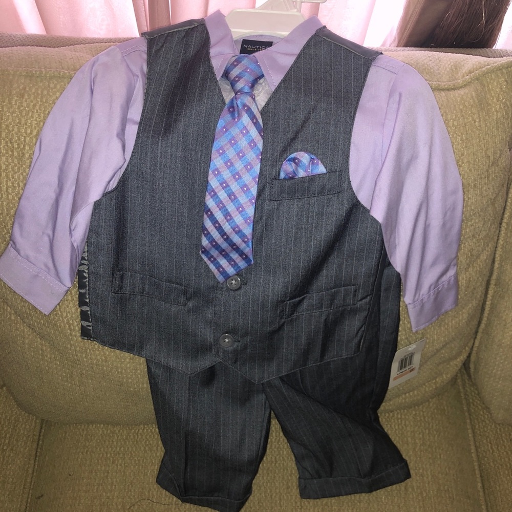 Nautica Little Boys Four Piece Vest Set